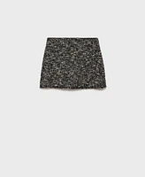 Mango Women's Tweed Miniskirt