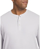 Johnny Bigg Men's Waffle Henley Long Sleeve Top