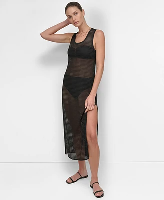 Dkny Women's Mesh Maxi Dress Swim Cover-Up