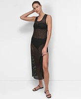 Dkny Women's Mesh Maxi Dress Swim Cover-Up