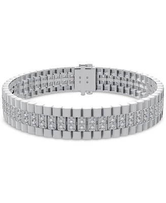 Macy's Men's Diamond Bracelet (1 ct. t.w.) in Sterling Silver