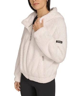 Calvin Klein Performance Women's Hooded Sherpa Jacket