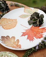 Vietri Autunno Assorted Leaves Large Oval Platter