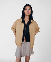 Mango Women's Oversized Bomber Jacket