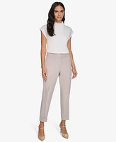 Calvin Klein Women's Cuffed Twill Ankle Trousers