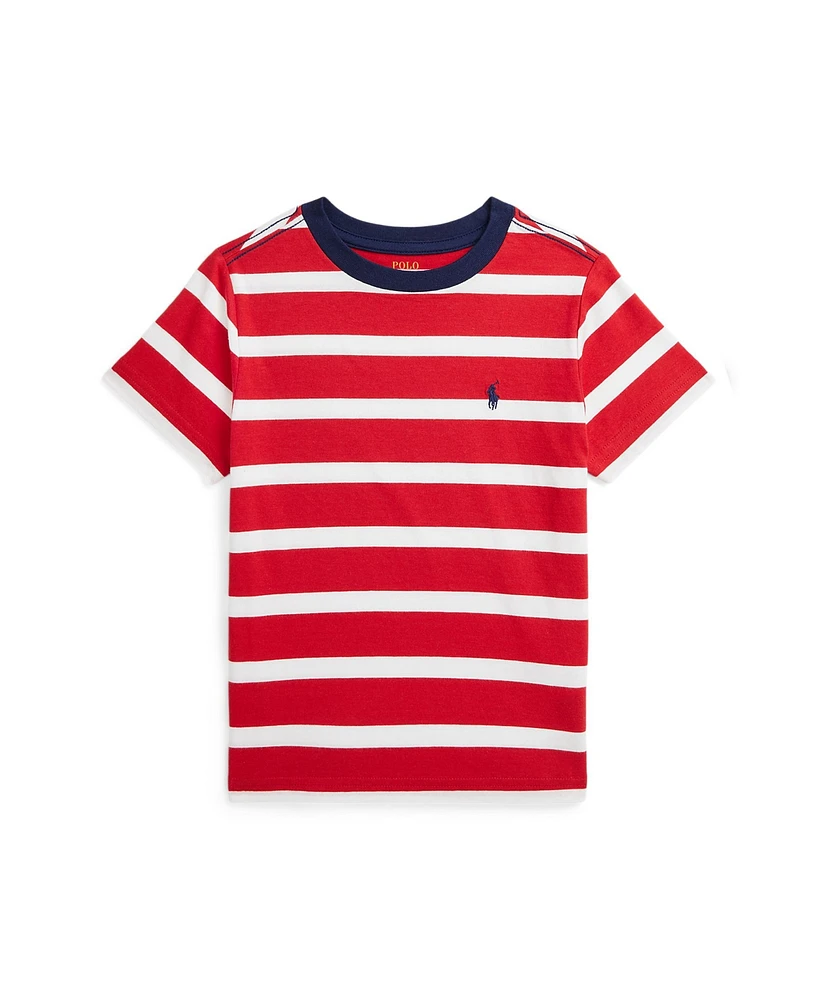 Polo Ralph Lauren Toddler and Little Boys Striped Cotton Jersey Ringer Tee