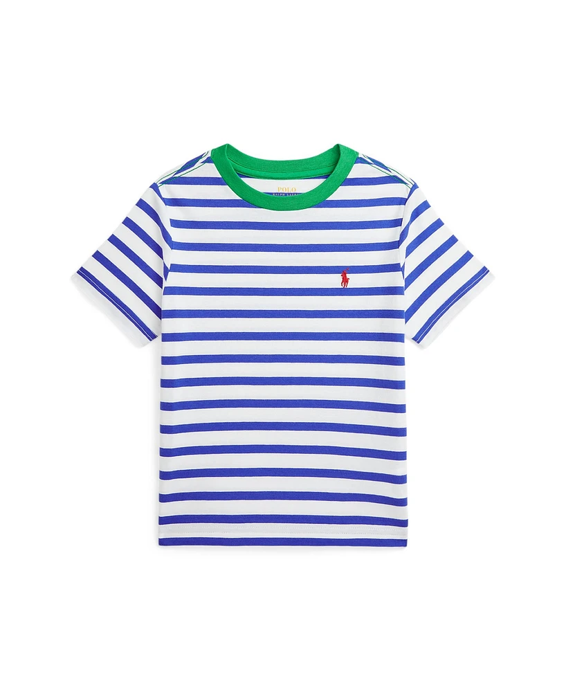 Polo Ralph Lauren Toddler and Little Boys Striped Cotton Jersey Ringer Tee