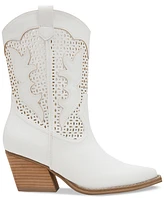 Dv Dolce Vita Women's Allure Cutout Eyelet Cowboy Western Booties