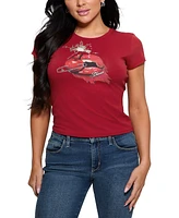 Guess Women's Cherry Bomb Graphic Short-Sleeve T-Shirt