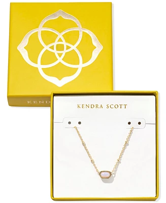 Kendra Scott Boxed Mini Elisa Gold-Tone Pendant Necklace, 15" + 4" extender