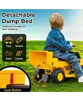 Hongge 6V Electric Licensed Caterpillar Construction Vehicle with One-Button Start