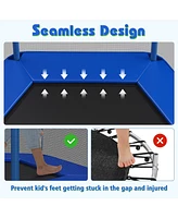 Sugift 7 Feet Kids Recreational Bounce Jumper Trampoline-Blue
