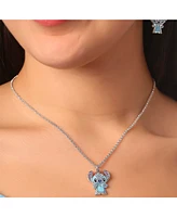 Disney Lilo & Stitch Pave Crystal Pendant Necklace - Cute Character Jewelry