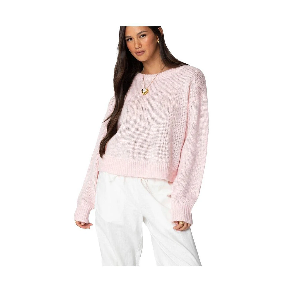 Edikted Womens Kyrah Oversized Knit Sweater