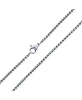 Bling Jewelry Thin Strong Simple Basic 2MM Yellow Rose Gold Plated Silver Tone Stainless Steel Basic Venetian Box Link Chain Necklace