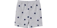 Gerber Toddler Neutral Top and Shorts Pajama Sets, 4-Piece, Dog