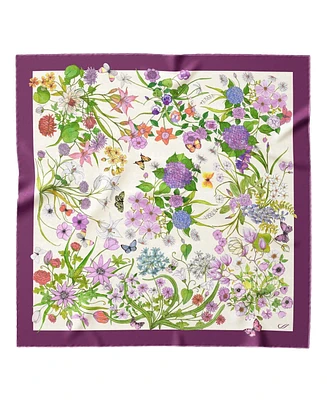 Elizabetta Flora - Hand Rolled Silk Foulard for Women