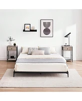 gaomon Bed Frame,6 Inch Metal Frame Heavy Duty Platform Sturdy Steel Slat Noise Free No Box Spring Needed With Huge Storage Space