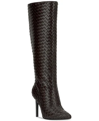 I.n.c. International Concepts Women's Savonia Woven Knee High Boots, Created for Macy's