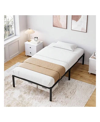 gaomon Inch Bed Frame, No Box Spring Needed, Heavy Duty Metal Platform Bed Frame For Bedroom, Easy Assembly