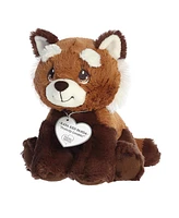 Aurora Small Raya Red Panda Precious Moments Inspirational Plush Toy Brown 7.5"