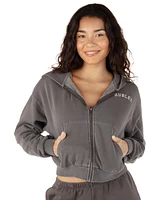 Hurley Juniors' Outsider Crop Zip-Up Hoodie