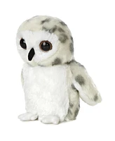 Aurora Small Snowy Owl Mini Flopsie Adorable Plush Toy White 8"