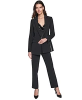 Karl Lagerfeld Paris Women's Contrast-Trim Blazer