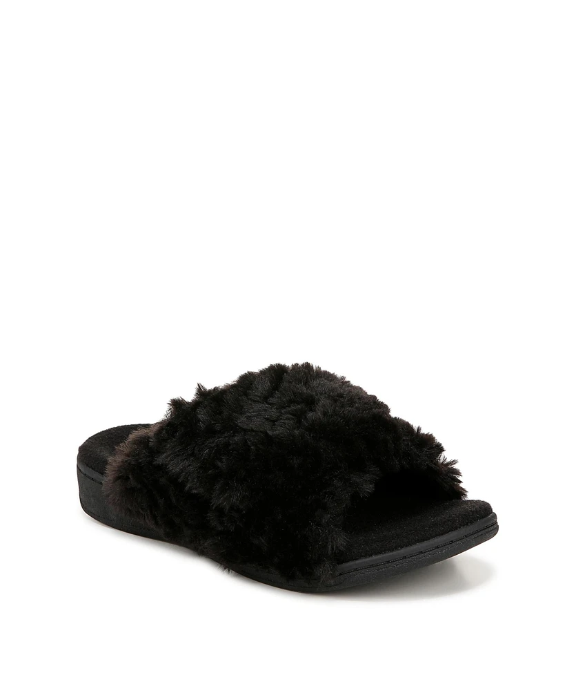 Vionic Womens Relax Ii Open Toe Slippers