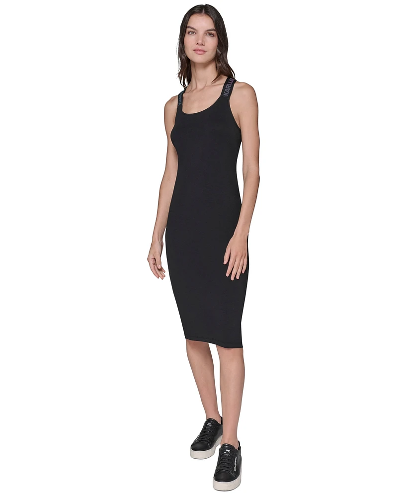 Karl Lagerfeld Paris Women's Sleeveless Midi Tank Dress