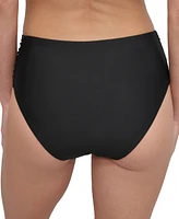 Dkny Women's High-Waist Side-Shirred Bikini Bottoms