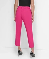 Dkny Petite High Rise Cropped Pull-On Pants