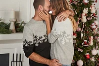 Holiday Lane Snowflake Motif Matching Family Sweaters