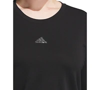 adidas Plus Studded Logo Long-Sleeve T-Shirt