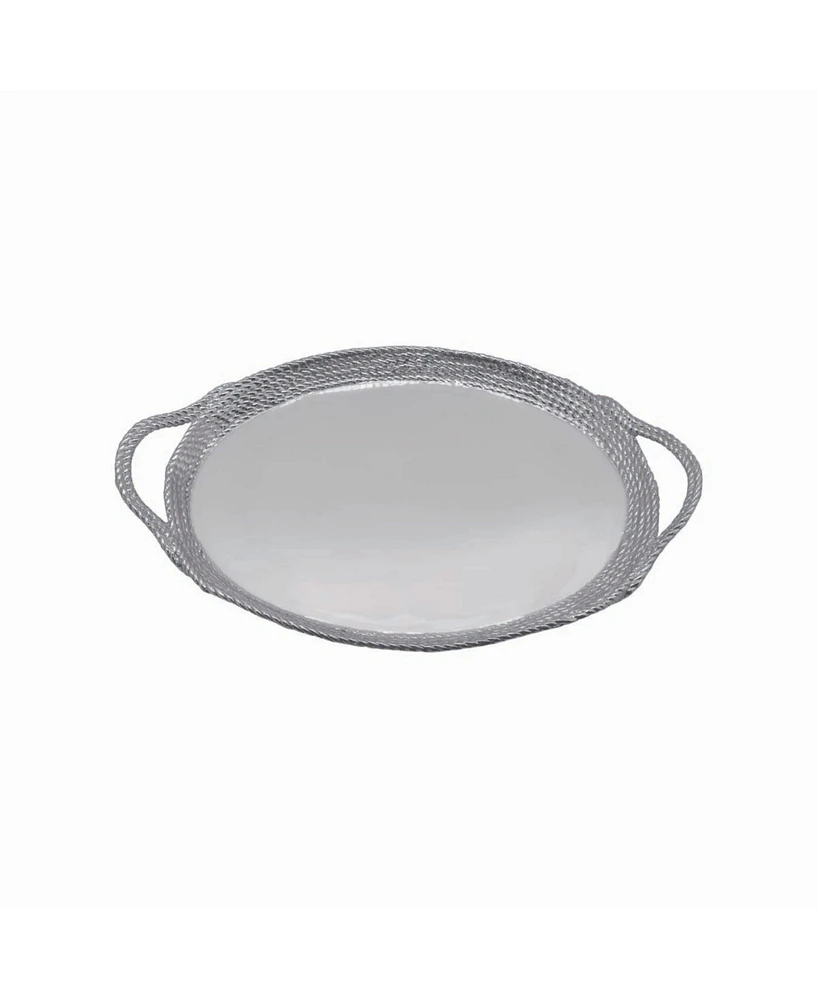 Mariposa Rope Oval Cocktail Tray