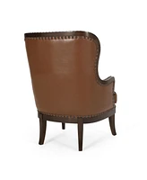 Streamdale Furniture Sleek Contemporary Accent Chair With Nailhead Trim And Removable Pillow