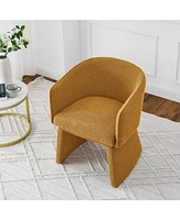 Streamdale Furniture Modern style simple and elegant chair, orange leisure chair, suitable for dining/bedroom/living room/reception desk (assembly req