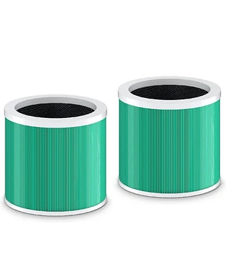 Chivalz HY1800 Genuine Air Purifier Replacement Filter 2 Pack, H13 Ture Hepa Filter for HY1800 Air Purifer, Efficiency Activated Carbon