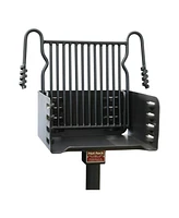 Pilot Rock H-16 B6X2 Park Style Steel Outdoor Bbq Charcoal Grill and Post, Black