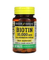 Mason Natural Biotin Plus Keratin 10 000 mcg