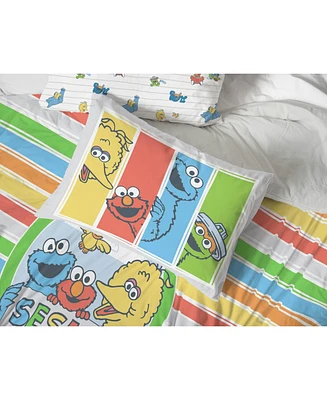 Saturday Park Sesame Street 100% Organic Cotton Twin Duvet & Sham Set