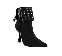 London Rag Piccini Stud Embellished Foldover Boots