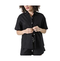 Poplinen Plus Rita Linen Shirt