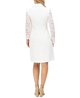 Vince Camuto Women's Signature Stretch Lace Tuxedo Dress