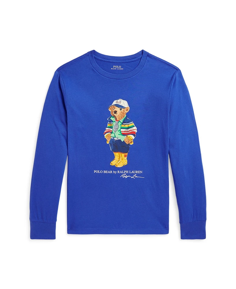 Polo Ralph Lauren Big Boys Bear Cotton Jersey Long-Sleeve Tee