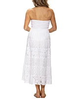 Dotti Women's Cotton Eyelet Convertible Cover-Up