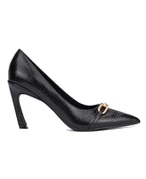 New York & Company Women's Katerina- Lizard Embossed Pump Heels