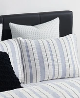 Dkny Seersucker Stripe 3 Piece Comforter Set