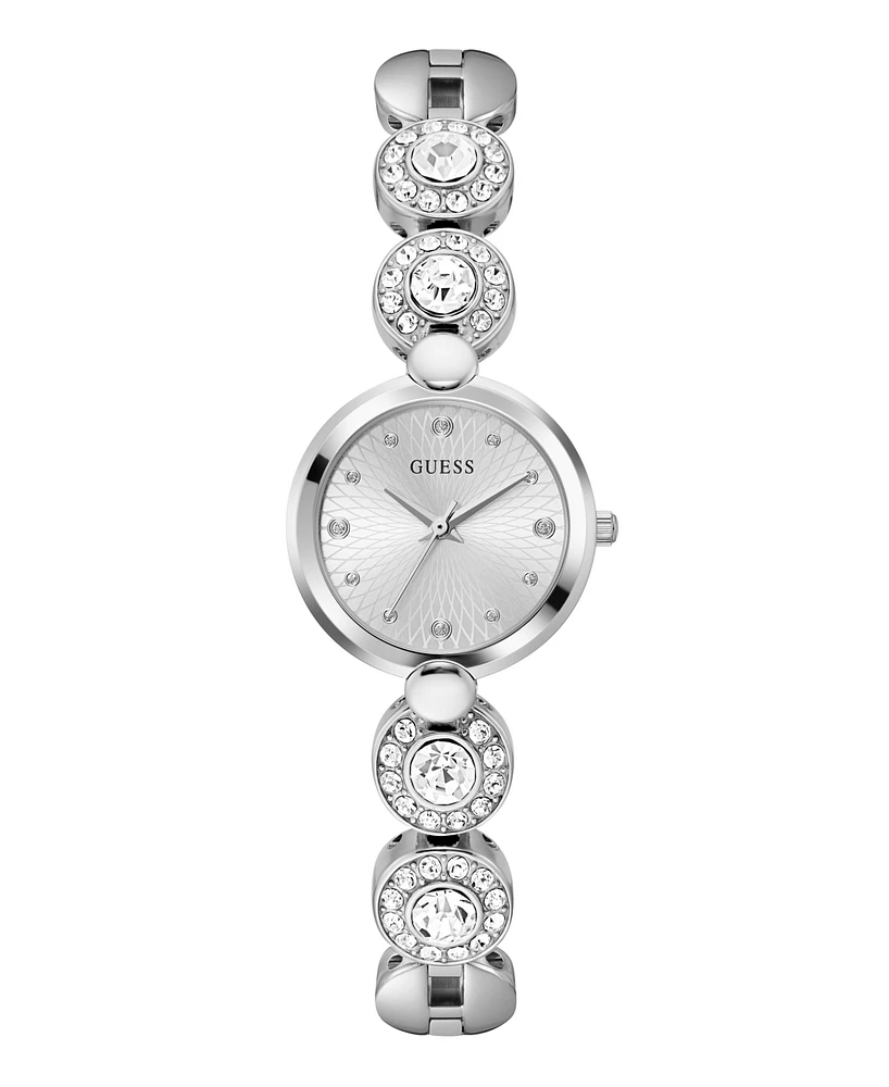 Guess Women's Analog Silver Tone Stainless Steel Watch, 26 mm