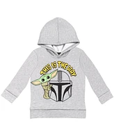 Starwars Toddler Boys Star Wars The Mandalorian Fleece Pullover Hoodie and Pants Outfit Set to (12 Months - 18-20)